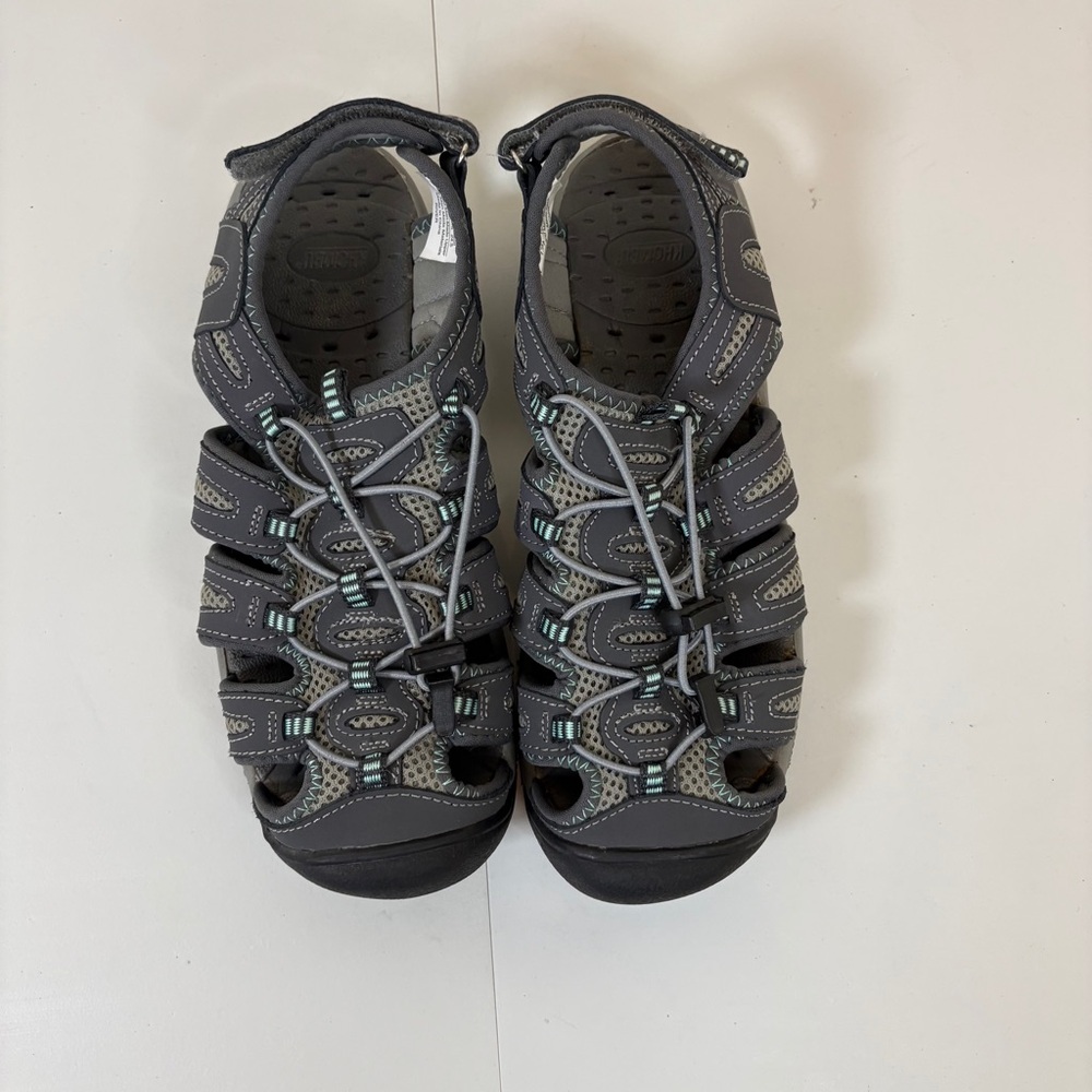 Khombu Womens Sandals  Sport Adjustable Water Shoes Size 7.5 M Gray
